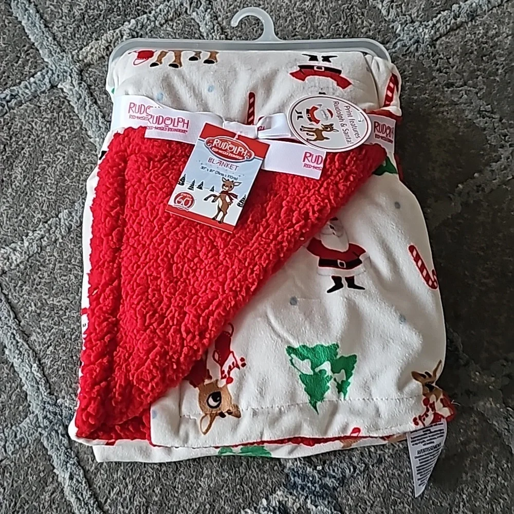 Rudolph Red Nose Reindeer Blanket 30